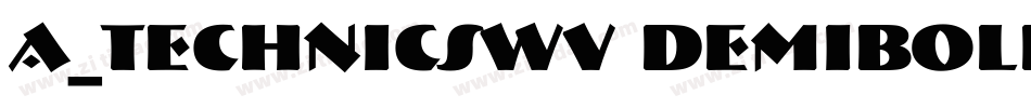a_TechnicsWv DemiBold字体转换